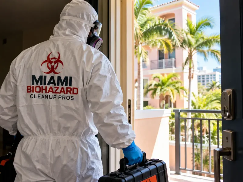 Unattended Death Cleanup in Miami, FL: What Happens After the Body Is Removed